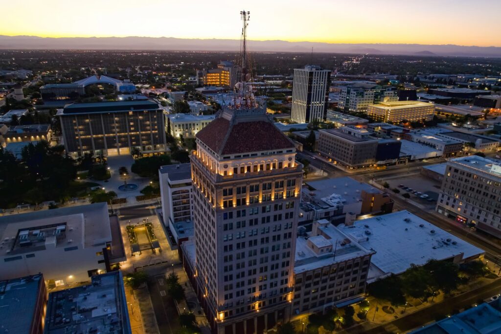 Fresno birds eye view